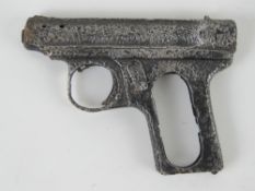 A Sauer 1913 pistol in relic condition, found in the Kurland Pocket (Latvia).