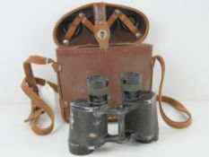 A pair of WWII German or Romanian, Carl Zeiss Binoculars, B.C. No.