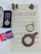 An Omega top wing pocket watch having broad arrow to case back and marked GSTP F833666.