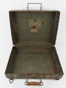 A WWII German stick grenade transit case , dated 1942 upon.