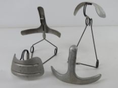 Two gas mask mounting frames.