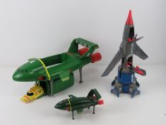 A quantity of Thunderbirds vehicles including;