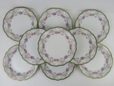 A quantity of L Bernardaud Limoge plates made for Waring & Gillow Oxford Street, London,