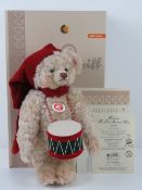 A Steiff bear 'The Little Drummer Boy', in 'as new' condition with certificate and box, 2007,