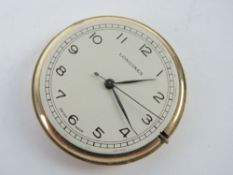A Longines manual wristwatch movement no 6642629, crown wheel deficient and one hand a/f,