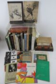 A quantity of artists books including sculpting, print making, etc.