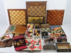 A large quantity of assorted 19th century and later gaming items including;