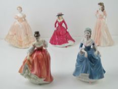 A Royal Doulton figurine 'Fair Lady' (coral pink) HN2835,