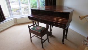 A mahogany Collard & Collard baby grand
