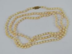 A long string on individually knotted pe