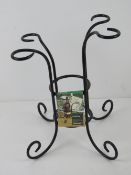 A wine bottle and glass caddy, as new wi