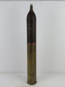 An inert WWII German 7.5cm Kwk40 hollow