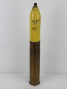 An inert WWI French 75mm HE shell, re-pa