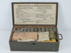 A WWII German Luftschutz First Aid box w