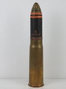 An inert WWI British 13pr shell, dated 1