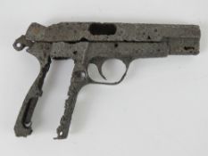 A German Browning High Power pistol in r