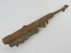 An MP40 top and bottom receiver in relic