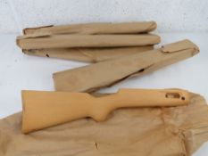 Five Bretta 38 stocks, unissued in packa