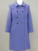 Designed and made by Rosemarie van Bree; a felted coat in purple, approx measurements - 36