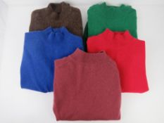 A quantity of 100% pure cashmere jumpers size XS approx size 8-10 UK,