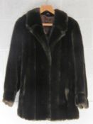 A faux fur jacket approx 40