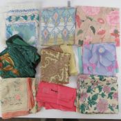 A hot pink Jacqmar scarf,