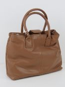 A brown leather ladies handbag by Hotter 33 x 24cm.