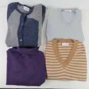 A quantity of 100% pure cashmere jumpers all size XS, approx size 8-10UK,