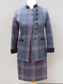 Designed and made by Rosemarie van Bree; ladies suit comprising jacket,