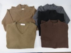 A quantity of 100% pure cashmere jumpers size 34, approx size 10 UK,