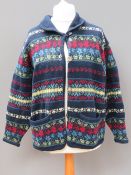 A Laura Ashley 100% pure new wool cardigan, size M.