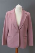 A blush pink jacket, 89% wool & 8% cashmere, made by Artigiano, UK size 16.
