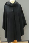 A Peter James wool and cashmere cape, approx measurements - 37
