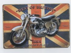 A contemporary metal BSA golden flash si