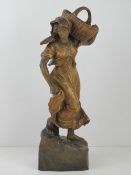 An Austrian Art Nouveau Goldscheider ter