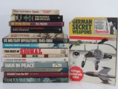A quantity of assorted military themed books inc; 'Assault From The Sky', 'South African Defence',