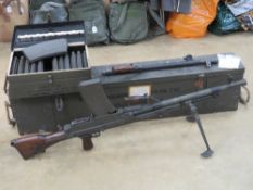 A rare Italian Breda Bren gun set having all matching numbers; a deactivated Italian Breda Bren .