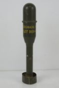 An inert US M9 Anti tank rifle grenade. 28cm in length.
