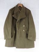 A post war British REME Great Coat, labeled and dated 1956.