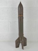 An inert WWII Russian Katyusha M13 rocket.