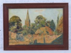 GHB (George) Holland (1901-1987), oil on board,