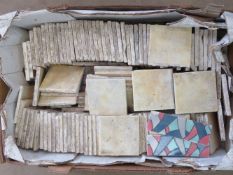 A quantity of vintage tiles, possibly by Mintons.