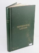 A large and uninscribed vintage 'Impersonal Ledger' book, 300 pages.