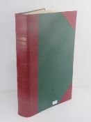 A very large alphabetical vintage ledger marked 'Charter Parties' to the spine and measuring an