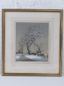 Peter Newcombe, watercolour entitled 'Winter Ash', signed lower right and dated 1986, framed,