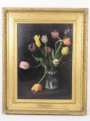 Charles Spencelayh (1865-1958) oil on canvas 'Tulips',