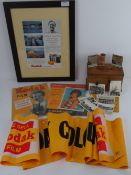 A small quantity of Kodak related items including; a wooden Kodak film tank,