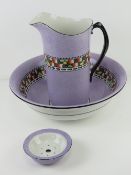 A Soho Pottery Solian ware three piece w