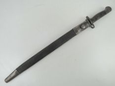 A British 1907 Pattern bayonet bearing R