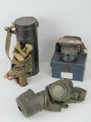 A German gas mask. Together with another